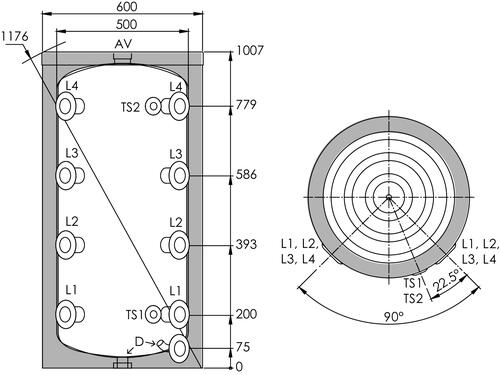 Ballon tampon au sol pour pompe à chaleur 160 litres - Somatherm